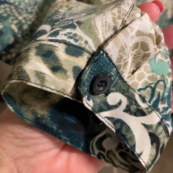 CHICO’S women’s long sleeve scoop neck tunic. Dressy casual, flowy, size XL - Picture 2 of 8